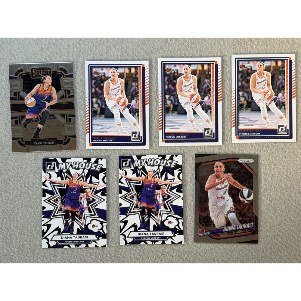 2024-25 Panini Diana Taurasi WNBA 7 Card Lot Prizm Donruss My House